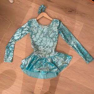 Turquoise Figure Skating Dress